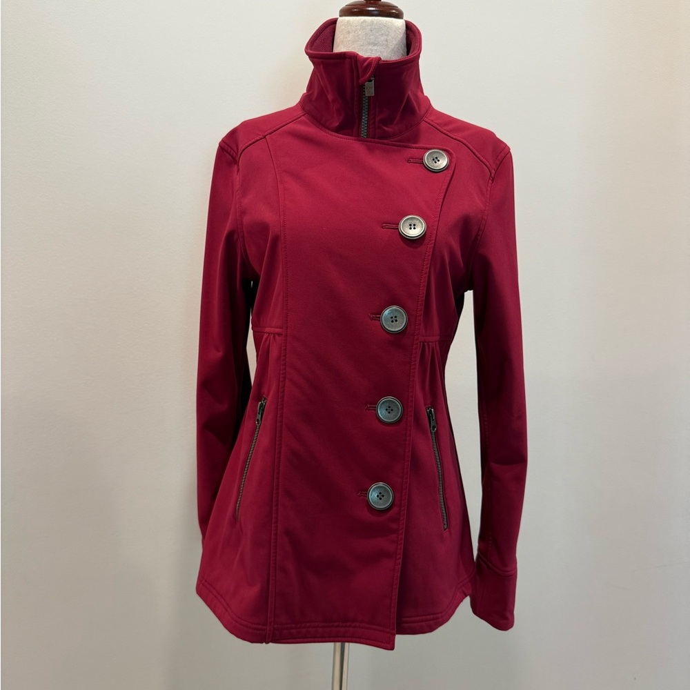 Prana Women’s Fleece Lined Dark Pink Jacket Small